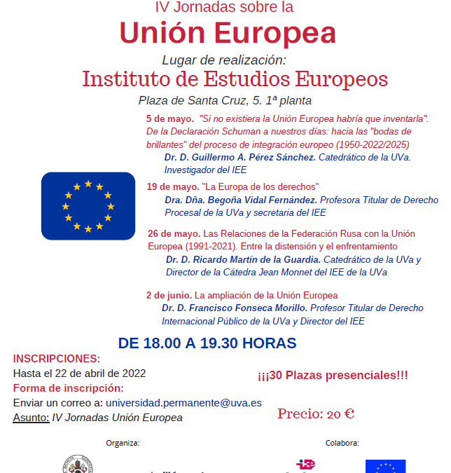 IV Jornadas sobre la Unión Europea